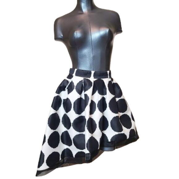 Beulah Dresses & Skirts - Beulah London Arabella Asymmetrical Big Polka Dot Printed Skirt - Size S